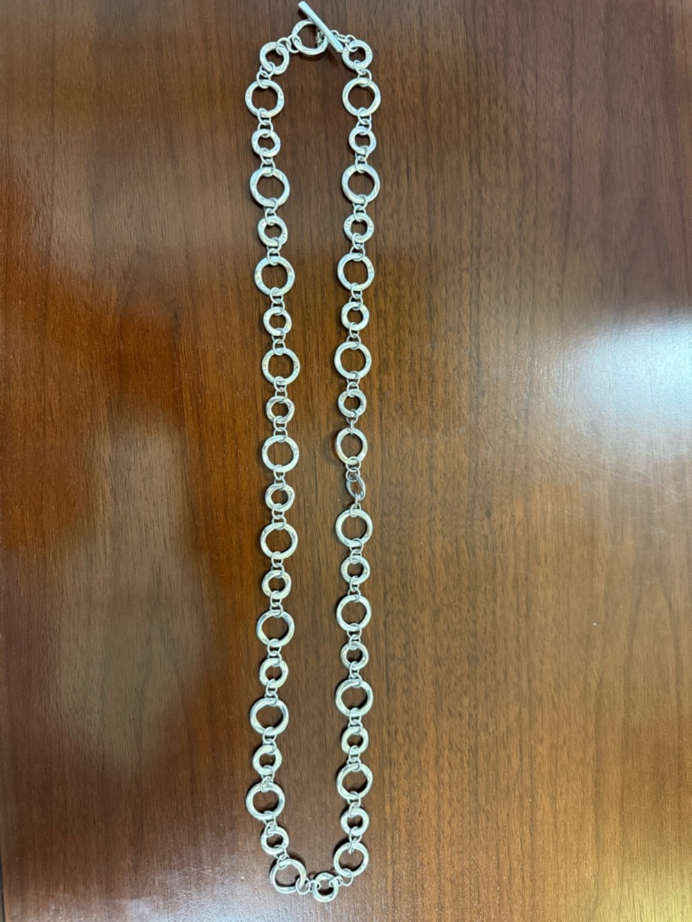 Premier Designs Silver Link Circle Chain Necklace